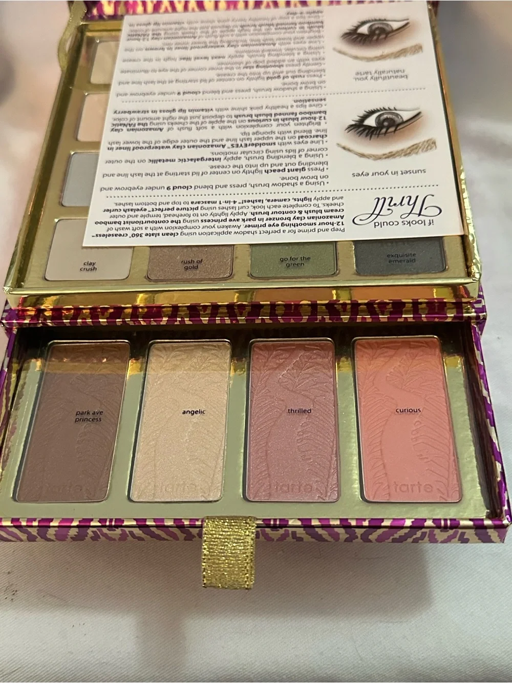 Tarte The Big Thrill Color Collection Holiday Palette 16 Eyeshadows 4 Blushes